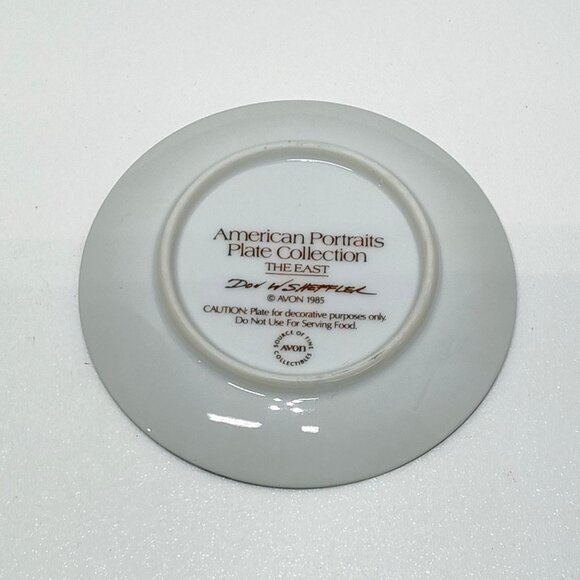 Avon American Portraits Plate Collection 1985 Set Of 5 Including Original Boxes - Picture 10 of 16